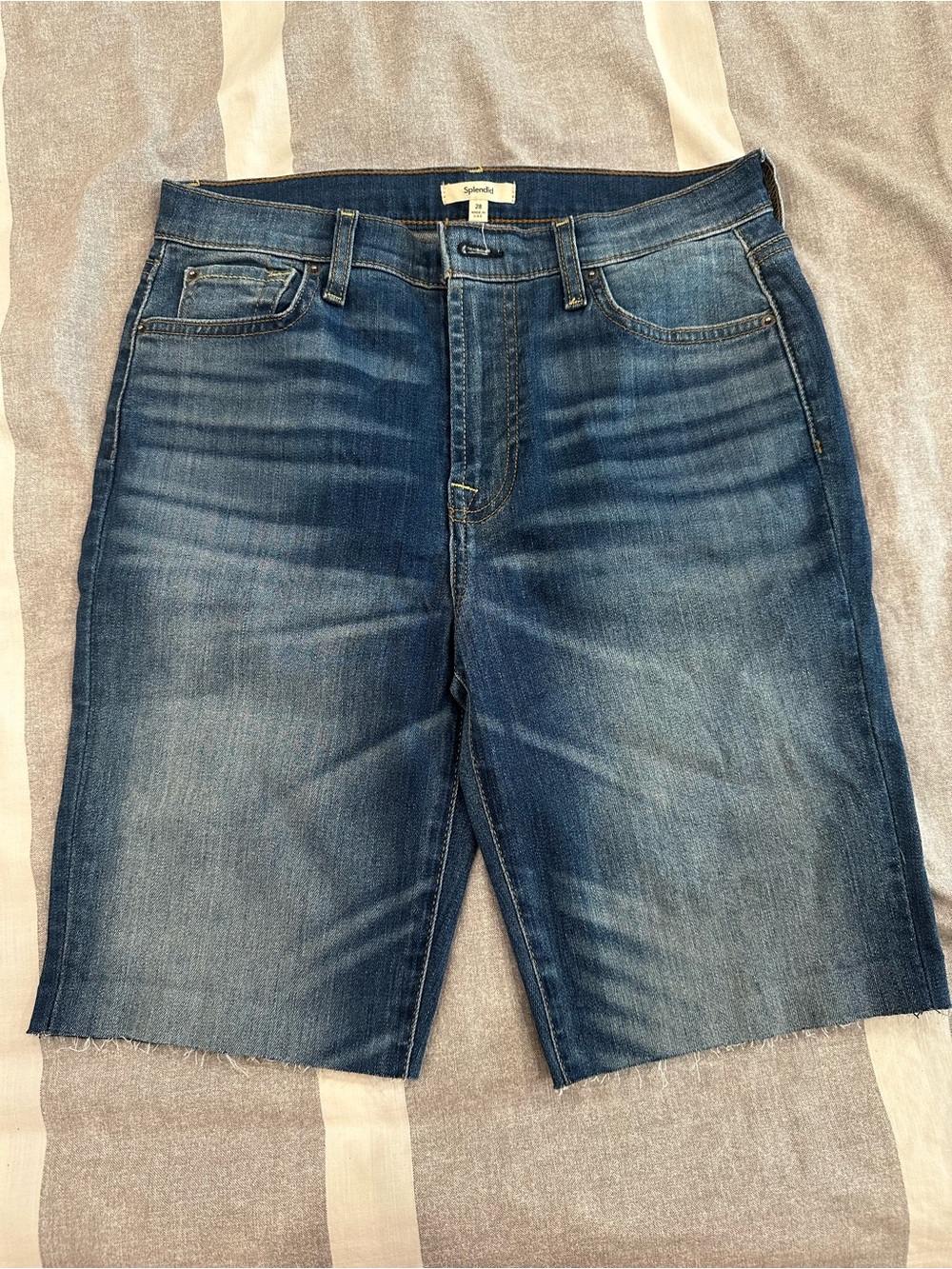 Splendid Dark Blue Denim Shorts